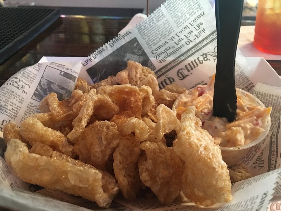 Pork Rinds and Pimento Cheese